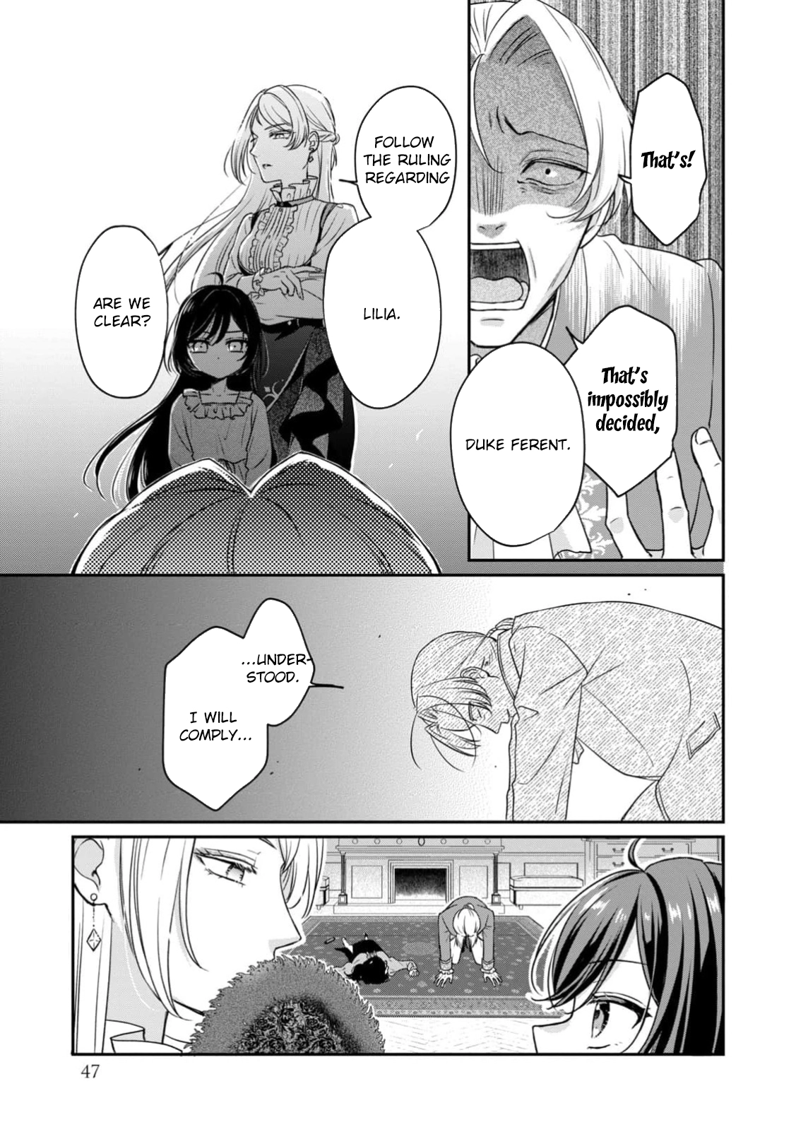 The Duke's Daughter Who Was Condemned Is Reborn as the Child of the Final Boss Queen Chapter 1 - . Page 47